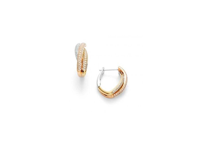 Tri Tone Plated | Fashion Earrings